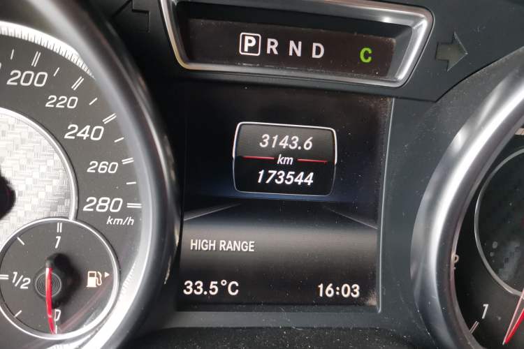 Used Mercedes-Benz G-Class AMG 2016 AMG G 63 Odometer Close Up