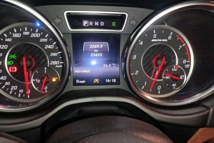 Used Mercedes-Benz G-Class AMG 2016 AMG G 63 Odometer Close Up