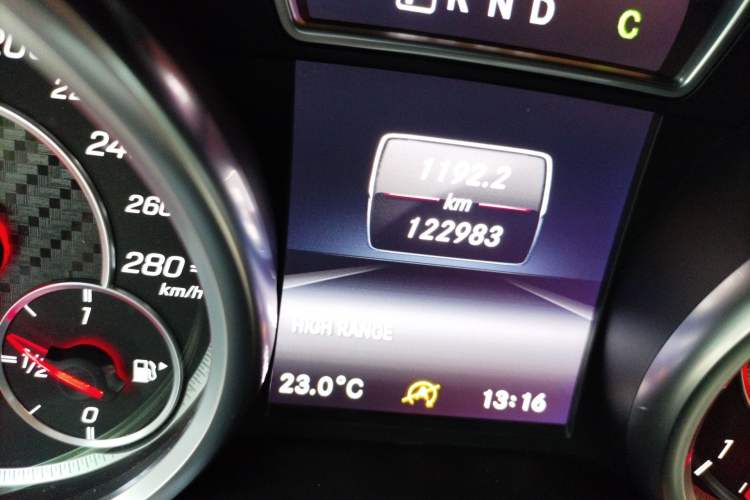 Used Mercedes-Benz G-Class AMG 2016 AMG G 63 Odometer Close Up