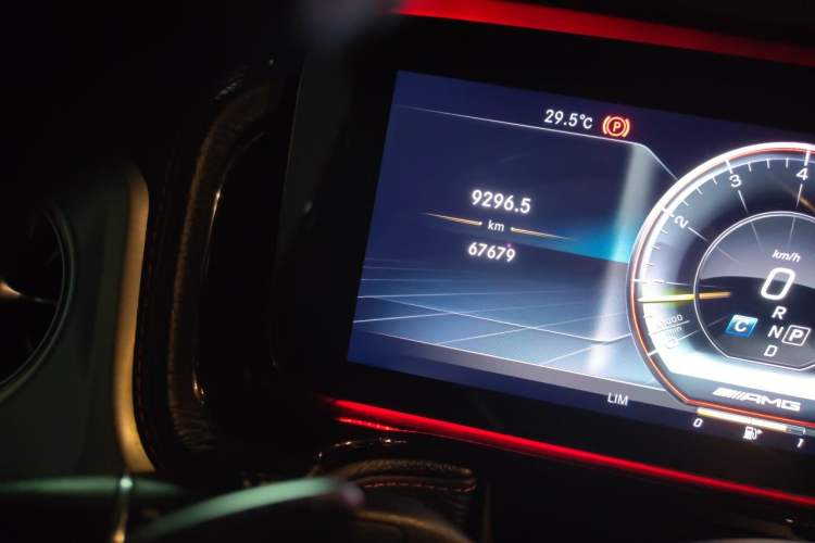 Used Mercedes-Benz G-Class AMG 2019 AMG G 63 Odometer Close Up