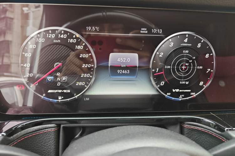 Used Mercedes-Benz G-Class AMG 2019 AMG G 63 Odometer Close Up