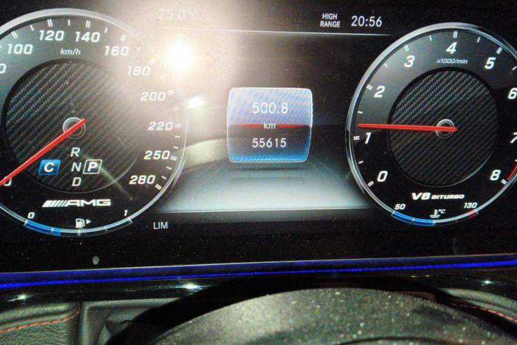 Used Mercedes-Benz G-Class AMG 2019 AMG G 63 Odometer Close Up