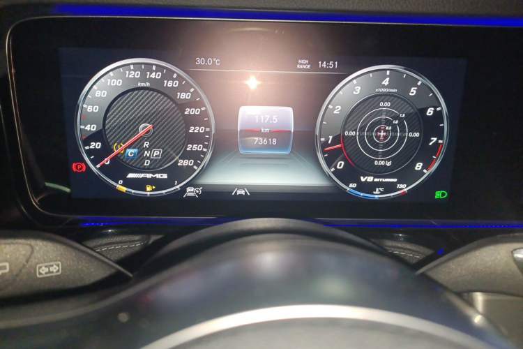 Used Mercedes-Benz G-Class AMG 2020 AMG G 63 Odometer Close Up