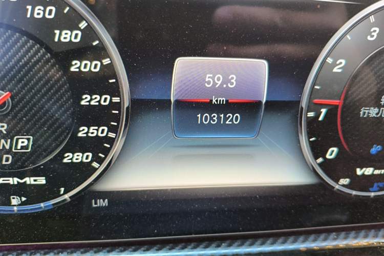 Used Mercedes-Benz G-Class AMG 2020 AMG G 63 Odometer Close Up