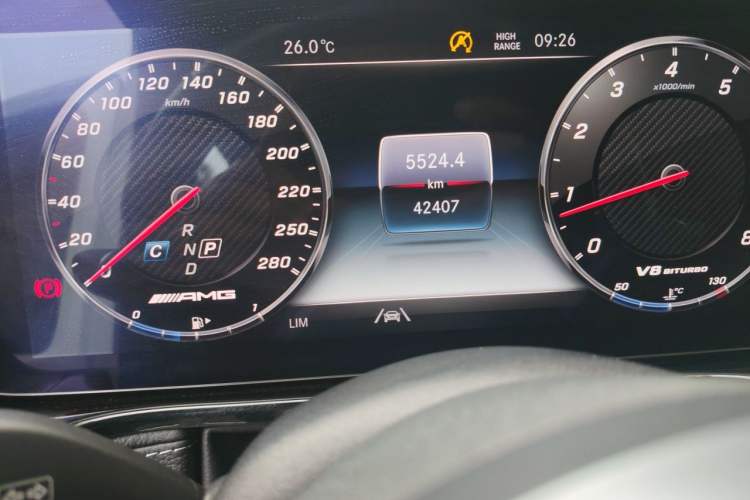 Used Mercedes-Benz G-Class AMG 2020 AMG G 63 Odometer Close Up