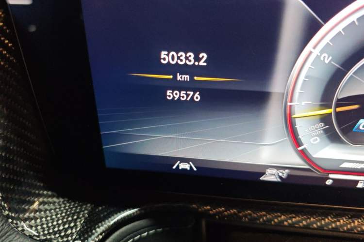Used Mercedes-Benz G-Class AMG 2020 AMG G 63 Odometer Close Up