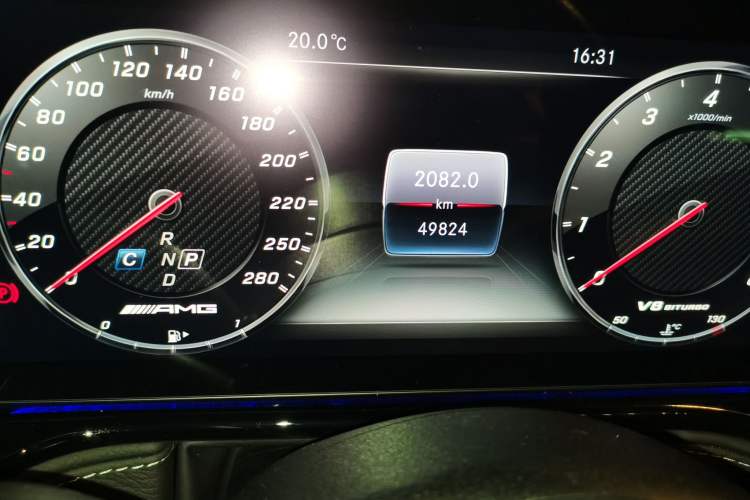 Used Mercedes-Benz G-Class AMG 2022 AMG G 63 Odometer Close Up