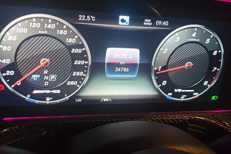 Used Mercedes-Benz G-Class AMG 2022 AMG G 63 Odometer Close Up