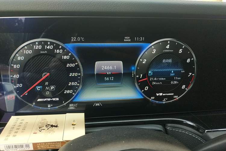 Used Mercedes-Benz G-Class AMG 2022 AMG G 63 Odometer Close Up