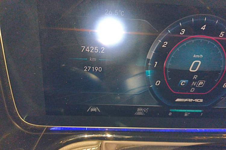 Used Mercedes-Benz G-Class AMG 2022 AMG G 63 55th Anniversary Edition Odometer Close Up