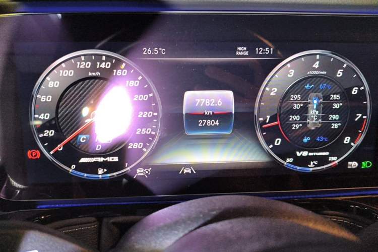 Used Mercedes-Benz G-Class AMG 2022 AMG G 63 Odometer Close Up