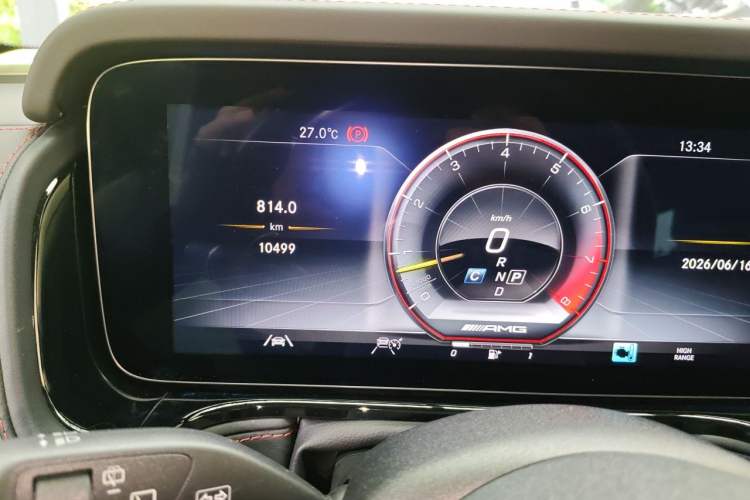 Used Mercedes-Benz G-Class AMG 2022 AMG G 63 Odometer Close Up