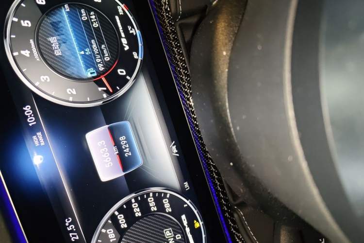 Used Mercedes-Benz G-Class AMG 2023 AMG G 63 Odometer Close Up