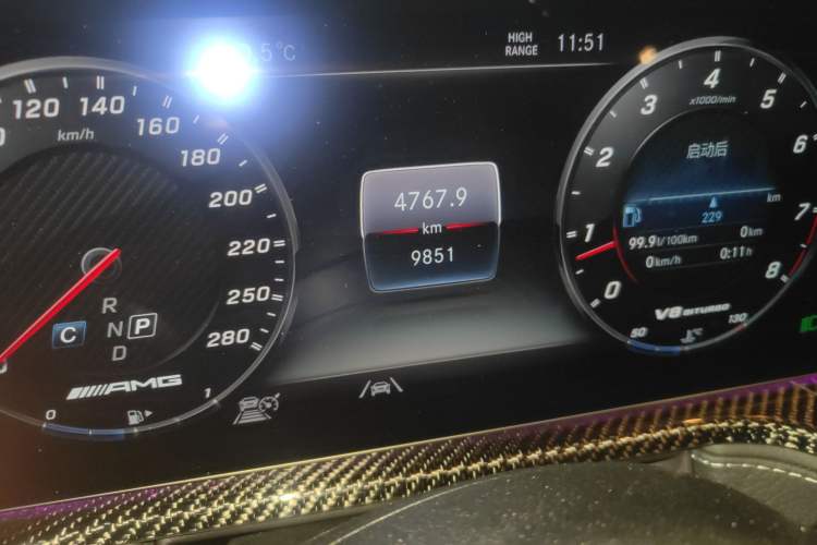Used Mercedes-Benz G-Class AMG 2023 AMG G 63 Odometer Close Up