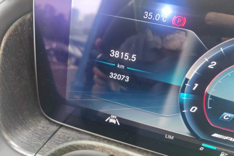 Used Mercedes-Benz G-Class AMG  Odometer Close Up
