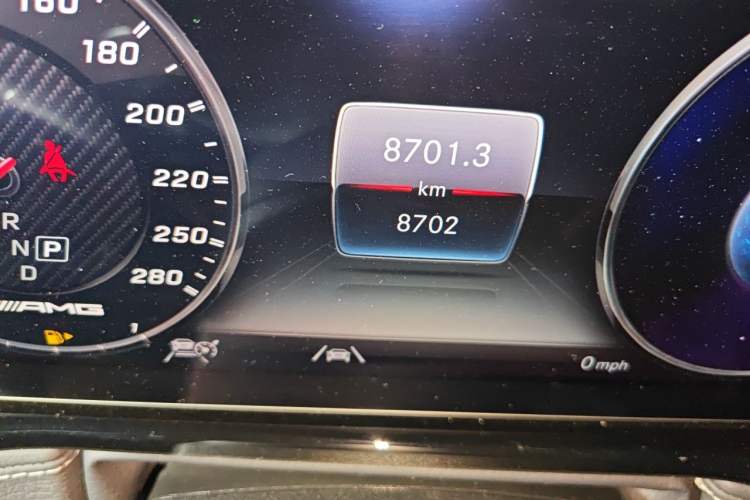Used Mercedes-Benz G-Class AMG  Odometer Close Up