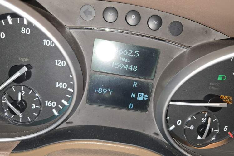 Used Mercedes-Benz GL-Class  Odometer Close Up