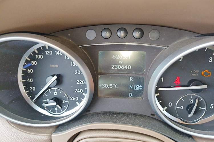 Used Mercedes-Benz GL-Class  Odometer Close Up