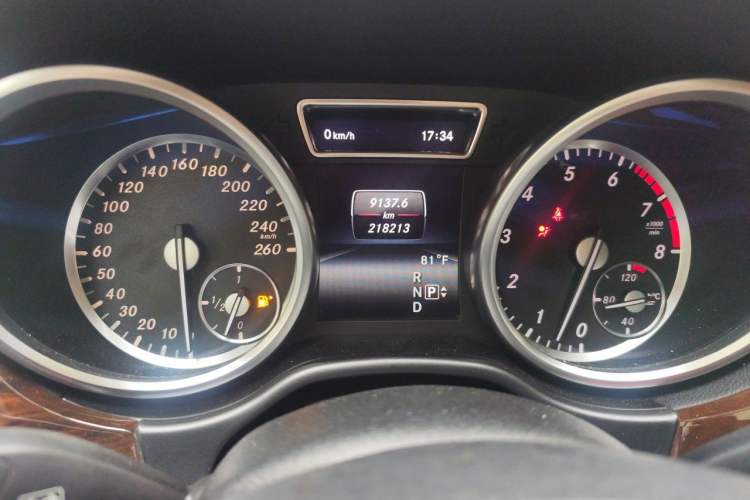 Used Mercedes-Benz GL-Class  Odometer Close Up