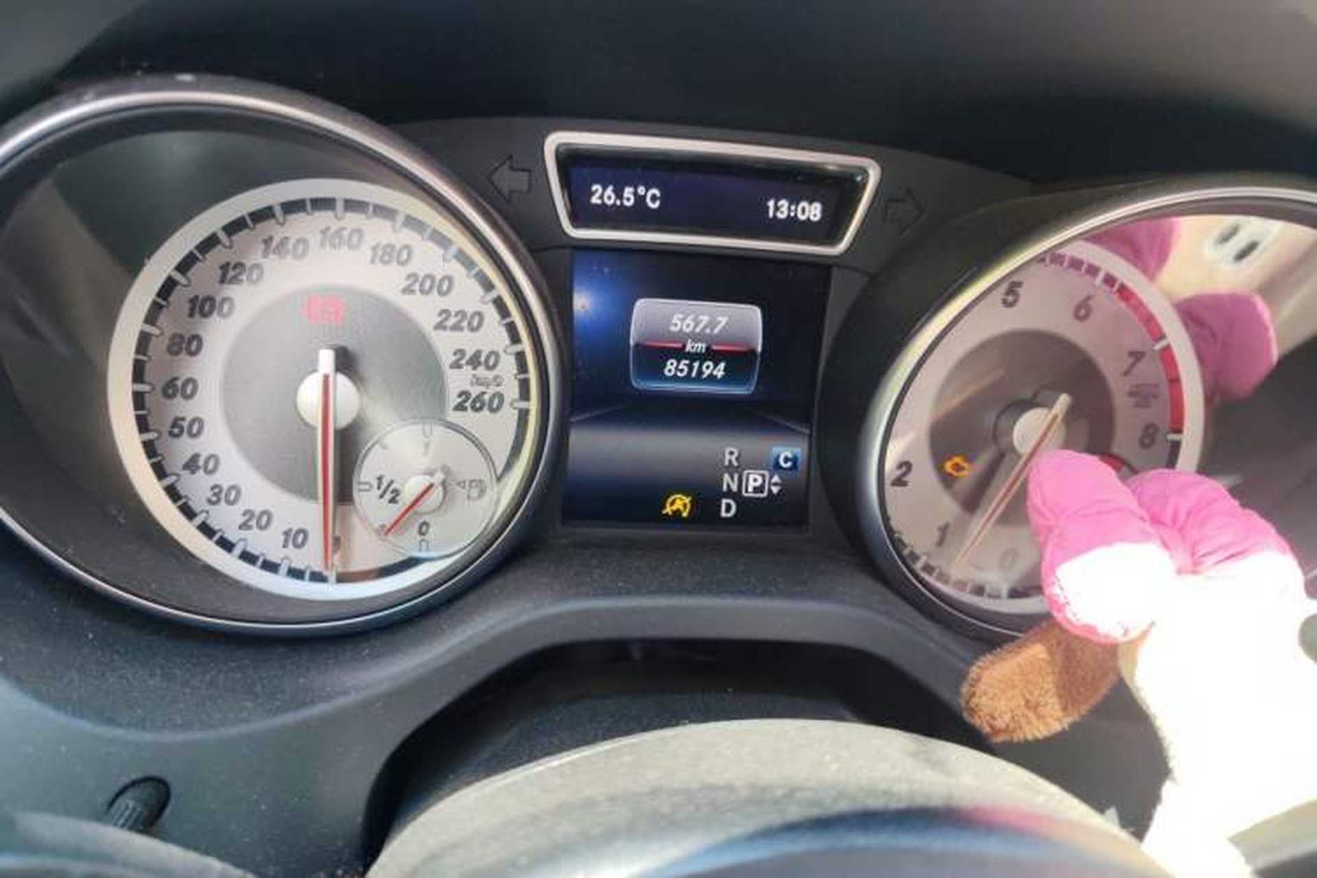 Used Mercedes-Benz GLA 2016 GLA 200 Sport Edition Odometer Close Up