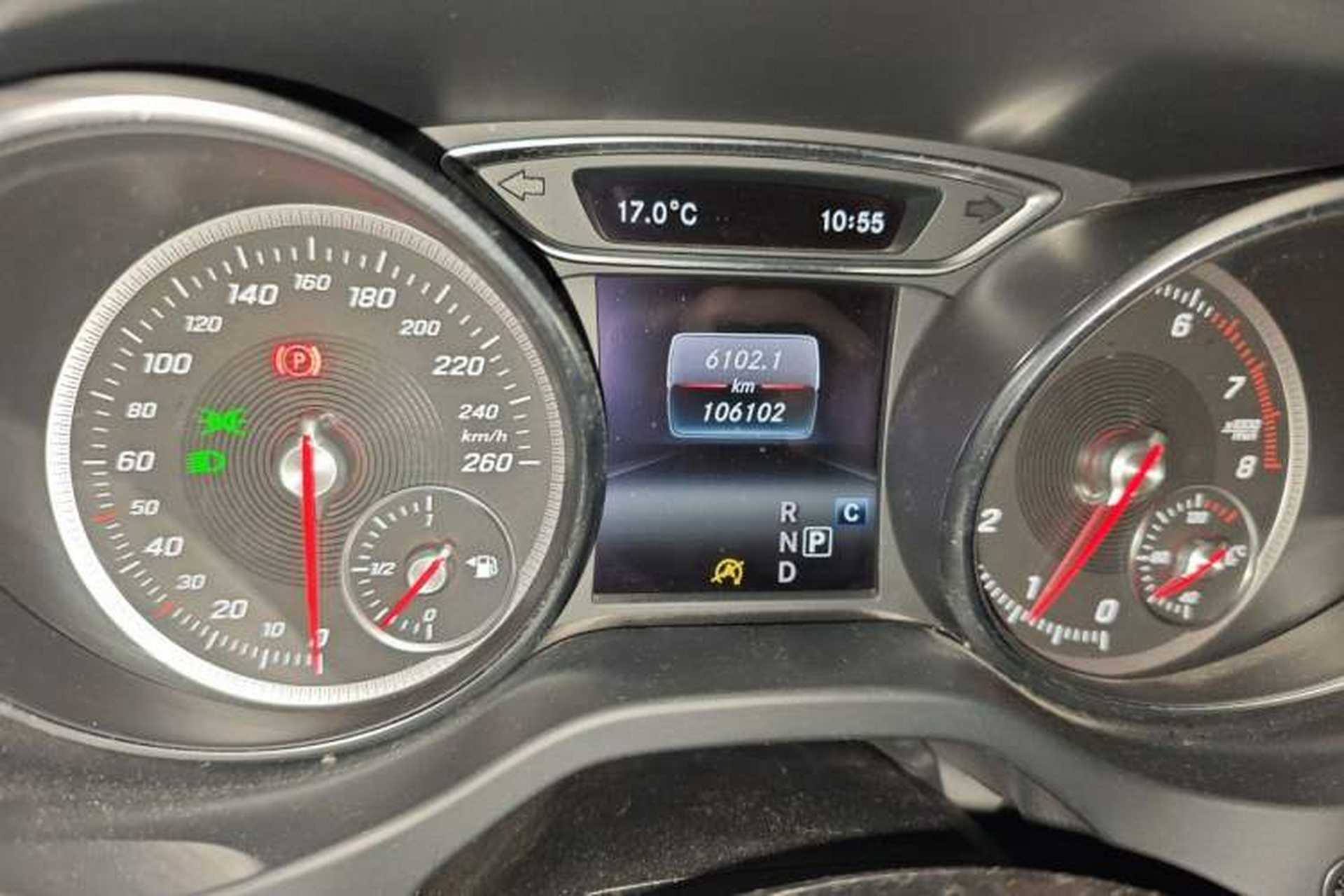 Used Mercedes-Benz GLA 2018 GLA 220 4MATIC Sport Edition Odometer Close Up