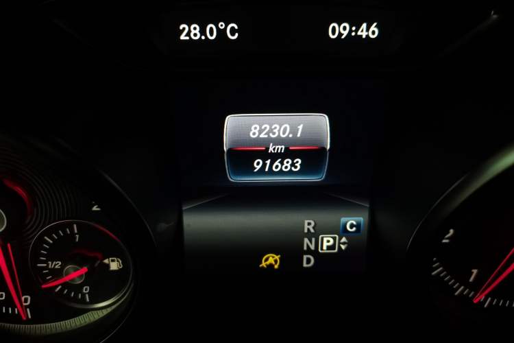 Used Mercedes-Benz GLA 2018 GLA 200 Sport Edition Odometer Close Up