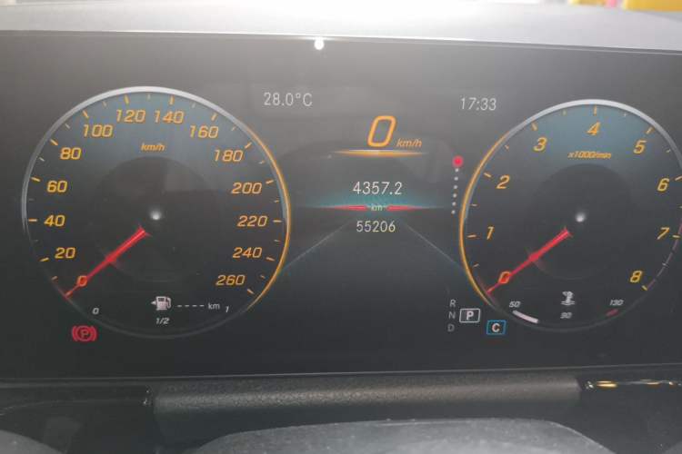 Used Mercedes-Benz GLA 2020 GLA 200 Odometer Close Up
