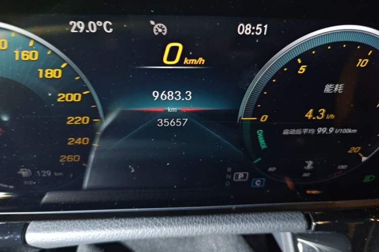 Used Mercedes-Benz GLA 2020 GLA 200 Odometer Close Up