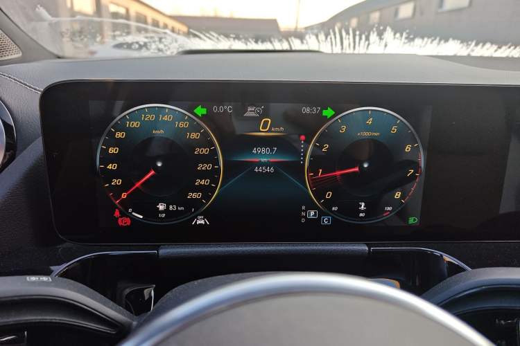 Used Mercedes-Benz GLA 2020 GLA 200 4MATIC Odometer Close Up