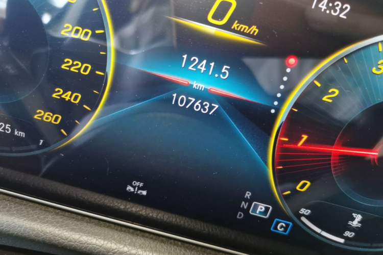 Used Mercedes-Benz GLA 2020 GLA 200 Odometer Close Up