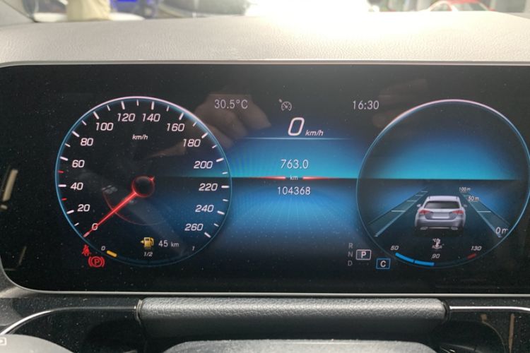 Used Mercedes-Benz GLA 2020 GLA 200 Odometer Close Up