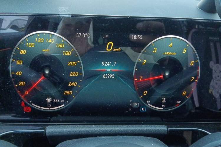 Used Mercedes-Benz GLA 2020 GLA 200 Odometer Close Up