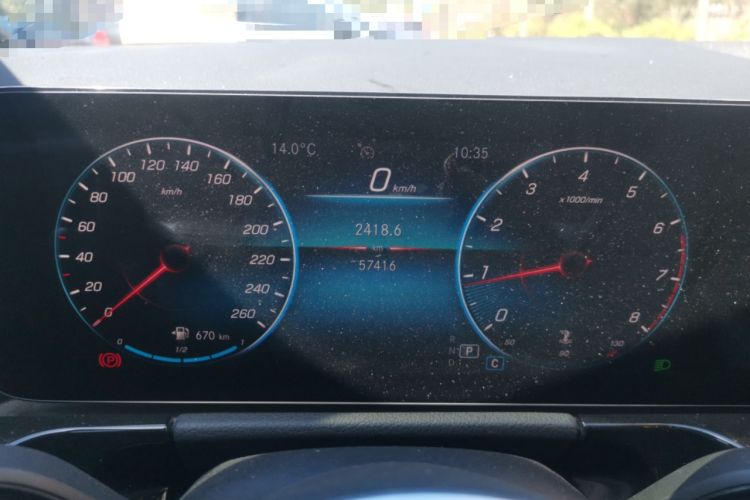 Used Mercedes-Benz GLA 2020 GLA 200 Odometer Close Up