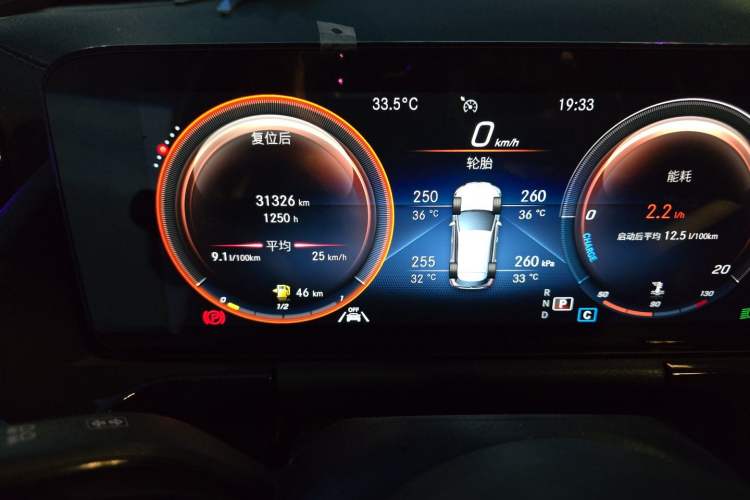 Used Mercedes-Benz GLA 2022 Second Facelift GLA 200 Odometer Close Up