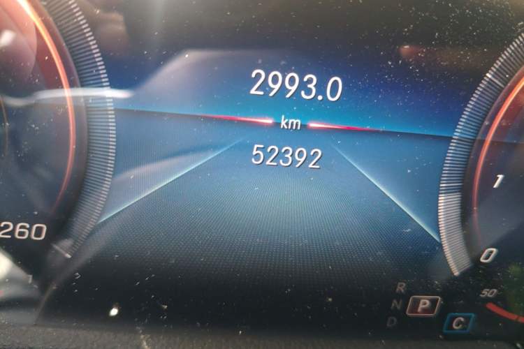 Used Mercedes-Benz GLA 2022 GLA 200 Odometer Close Up