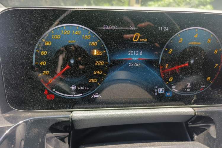 Used Mercedes-Benz GLA 2022 GLA 220 Odometer Close Up