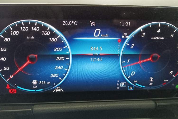 Used Mercedes-Benz GLA 2022 GLA 220 Odometer Close Up
