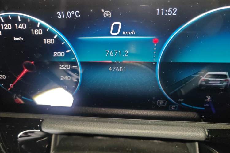 Used Mercedes-Benz GLA 2022 GLA 200 Odometer Close Up
