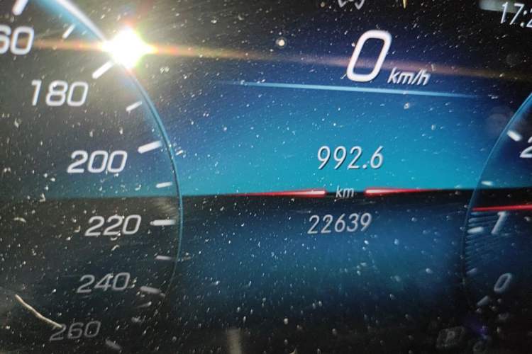 Used Mercedes-Benz GLA 2022 GLA 200 Odometer Close Up