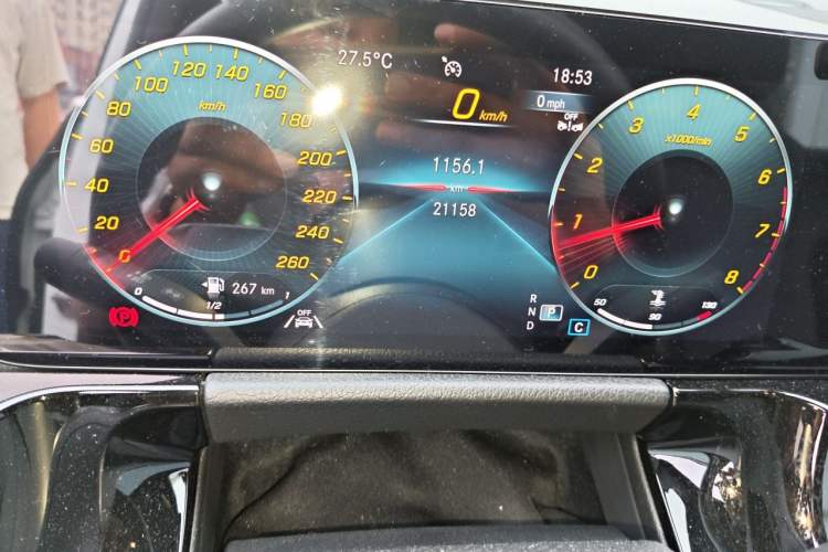 Used Mercedes-Benz GLA 2023 GLA 220 Odometer Close Up