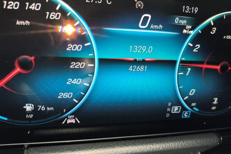 Used Mercedes-Benz GLA 2023 GLA 220 Odometer Close Up