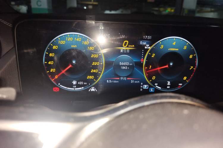 Used Mercedes-Benz GLA 2023 GLA 220 Odometer Close Up