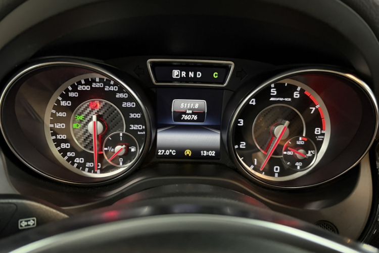 Used Mercedes-Benz GLA AMG 2015 AMG GLA 45 4MATIC Odometer Close Up