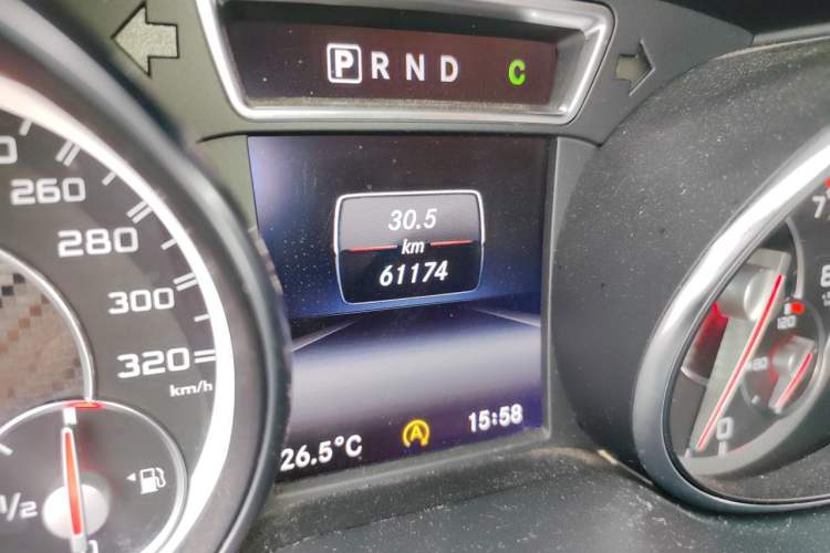 Used Mercedes-Benz GLA AMG 2015 AMG GLA 45 4MATIC Odometer Close Up