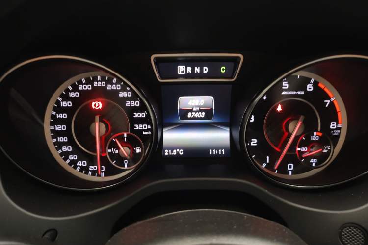 Used Mercedes-Benz GLA AMG 2015 AMG GLA 45 4MATIC Odometer Close Up