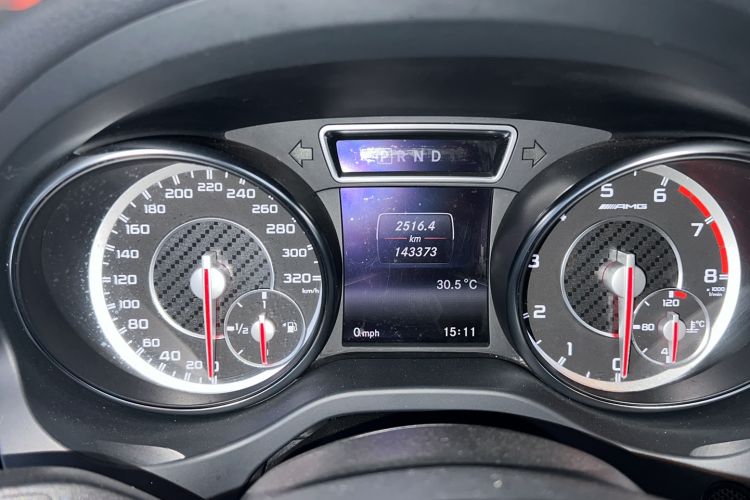 Used Mercedes-Benz GLA AMG 2015 AMG GLA 45 4MATIC Odometer Close Up