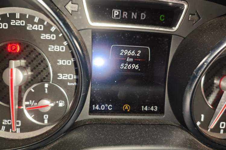 Used Mercedes-Benz GLA AMG 2015 AMG GLA 45 4MATIC Odometer Close Up