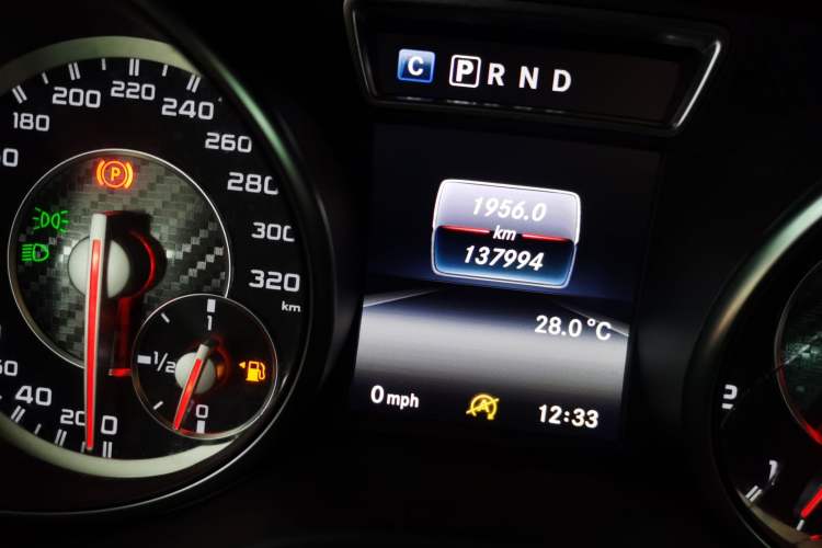 Used Mercedes-Benz GLA AMG 2015 AMG GLA 45 4MATIC Odometer Close Up