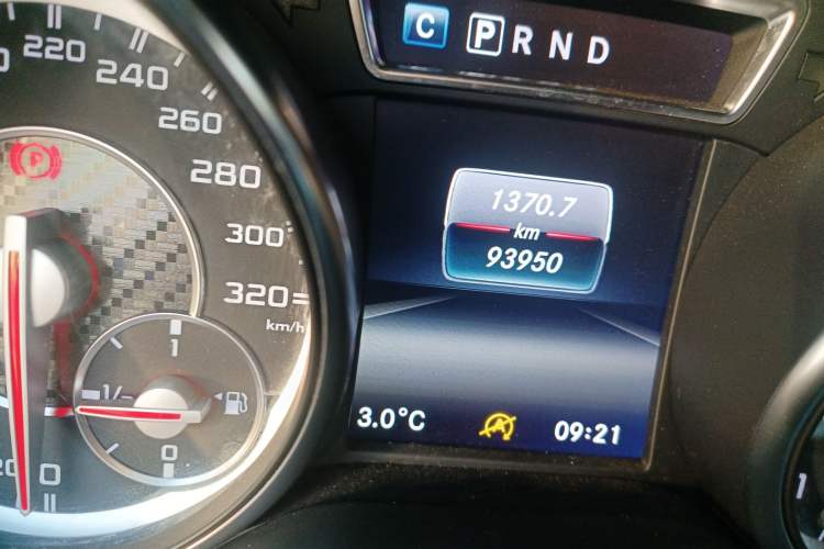 Used Mercedes-Benz GLA AMG 2016 AMG GLA 45 4MATIC Odometer Close Up