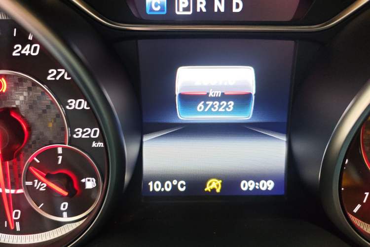 Used Mercedes-Benz GLA AMG 2017 AMG GLA 45 4MATIC Night Thunder Limited Edition Odometer Close Up